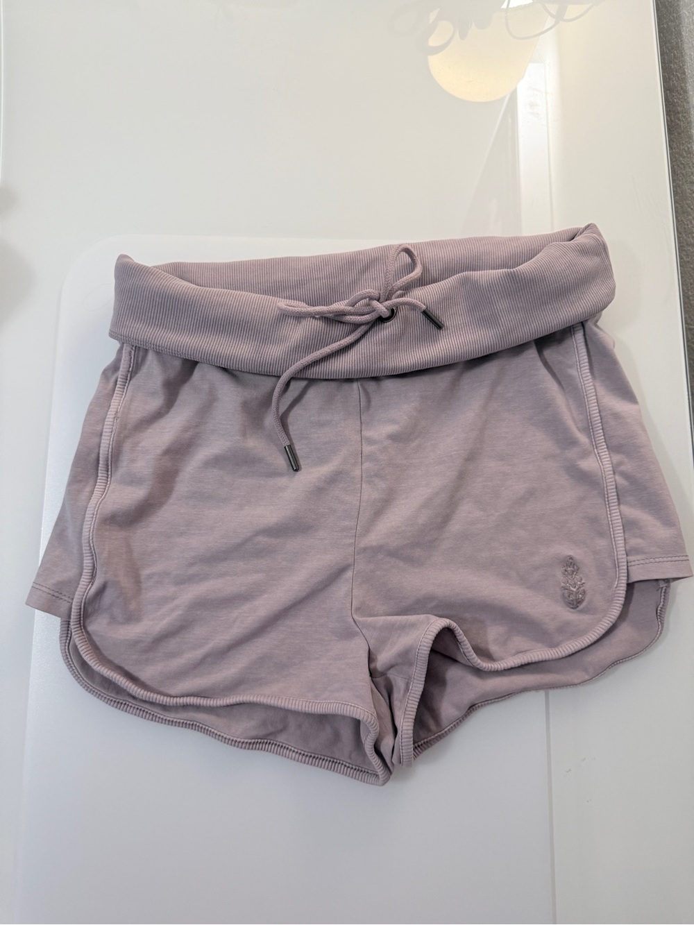FP Movement by Free People Lavender Fold-Over Waist Athletic Shorts Size M NWOT